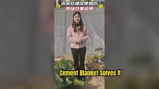 시멘트 담요 적용