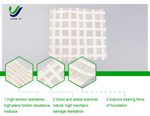 품질  Ecological Protection Glass Fiber Geogrid 30-80kN/m For Water Conservancy 공장