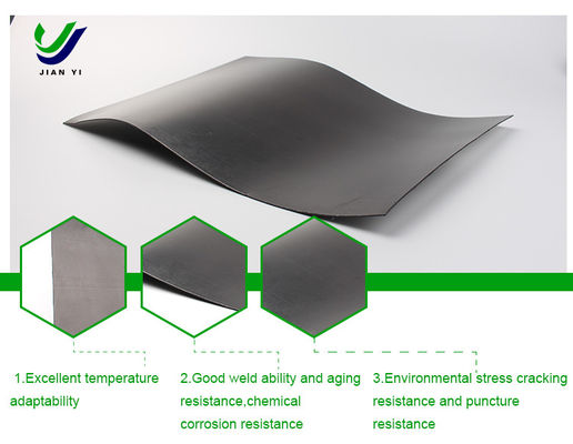 HDPE 매립지 및 농업 재배에서 침투 방지에 우수한 화학 저항을 가진 부드러운 지오 멘브라인