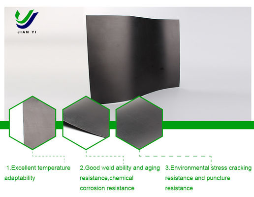 투과성 물질 HDPE 필터레이션 및 격리용 부드러운 지오 엠브라인