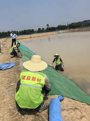 호수 수산물 배열 솔루션 4m 너비 시멘트 담요 섬유 섬유와 시멘트 분말