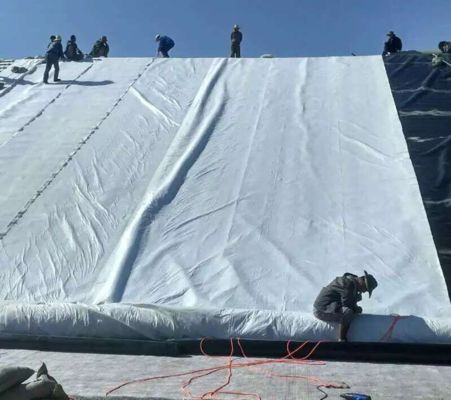 광산 토양 침식 방지를 위한 높은 투수성과 우수한 천공 저항성을 갖춘 UV 저항성 부직포 폴리에스터 지오텍스타일