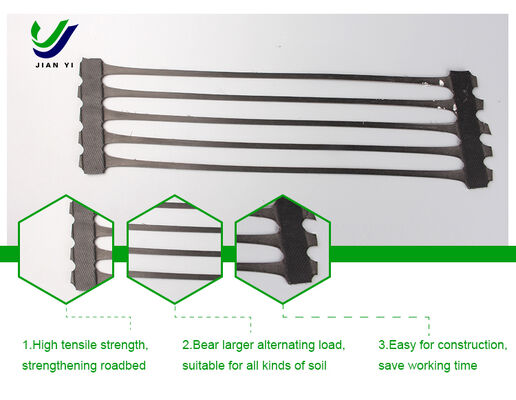 도로 및 철도 노반 보강을 위한 높은 인장 강도와 UV 저항성을 갖춘 일축 지오그리드