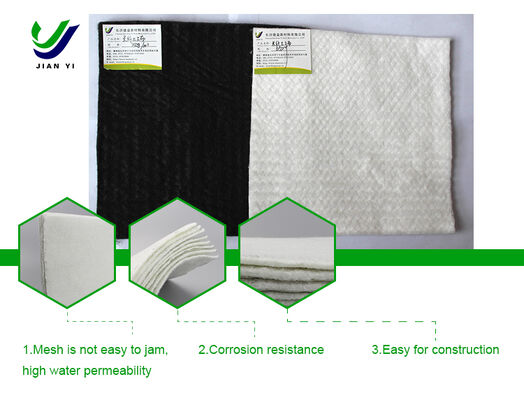 인프라 프로젝트의 우수한 펑크 저항과 UV 저항을 가진 높은 수소 투명성 스테이플 섬유 지오텍스틸