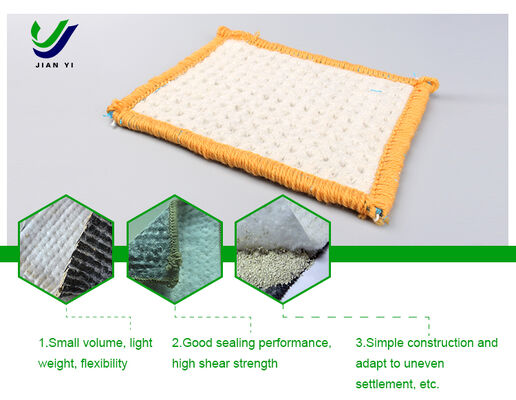 친환경 나트륨 벤토나이트 GCL (4-6m 폭, 팽윤 지수 ≥24ml/2g, 우수한 차수 성능)